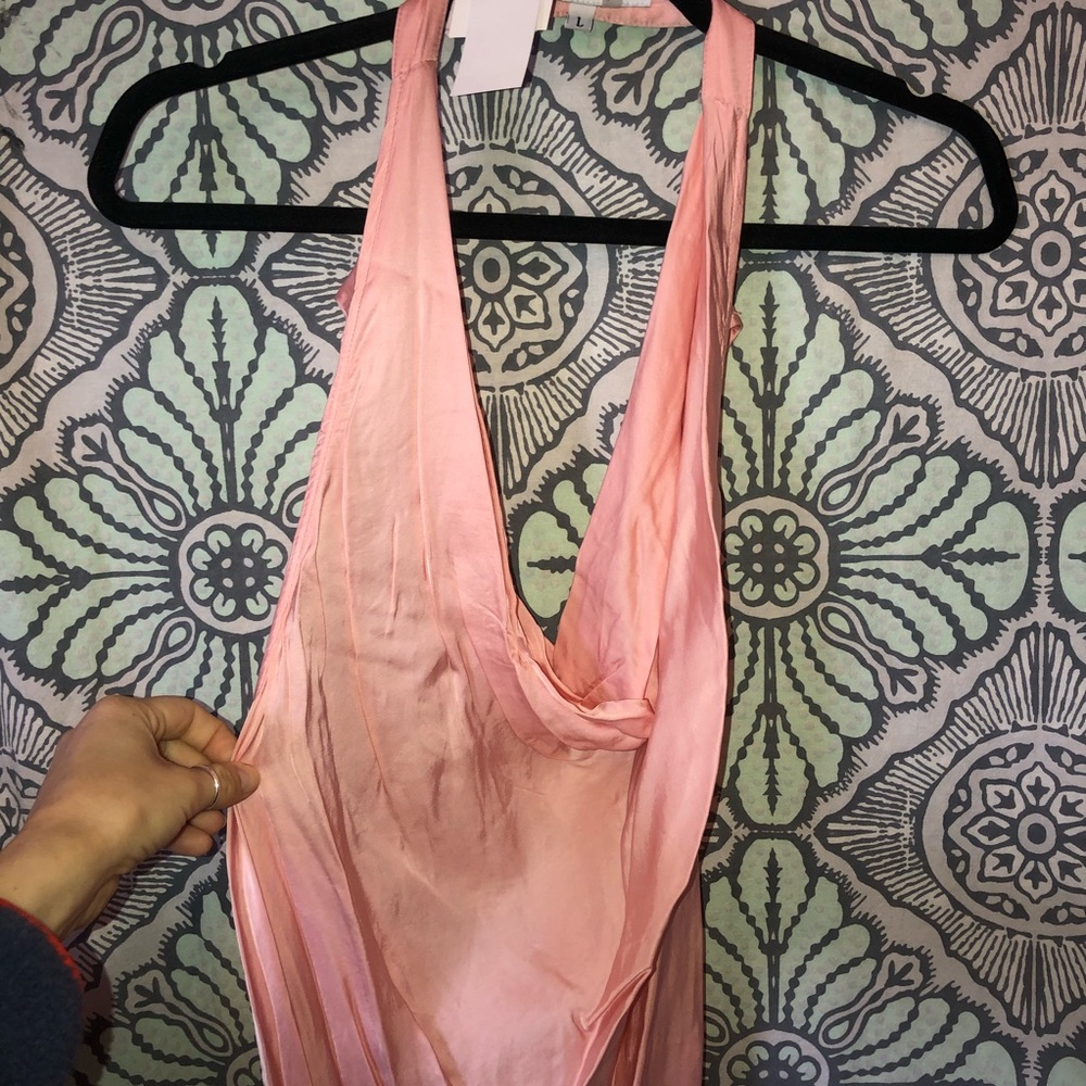 Ombré silk dress